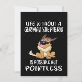 ジャーマンシェパードがいなくても生きていくことは可能だけど P 招待状 (正面)