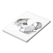 ジャーマンシェパードとサンタ ノートパッド (回転)