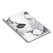 ジャーマンシェパードとサンタ ノートブック (右側)