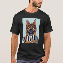 ジャーマンシェパードと泥棒のおもちゃ Tシャツ
