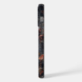 ジャーマンシェパードと野の花 iPhoneケース (左側面)