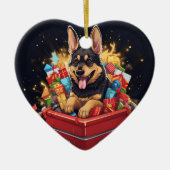 ジャーマンシェパードのクリスマス ペット オーナメント 犬好き (正面)