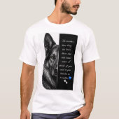 ジャーマンシェパードのメモリアル Tシャツ (正面)