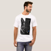 ジャーマンシェパードのメモリアル Tシャツ (正面フル)