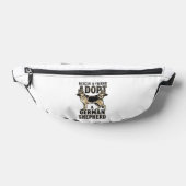 ジャーマンシェパードの保護犬 ヴィンテージ 保護犬Tシャツ ファニーパック (レイダウン)