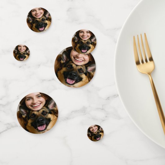 ジャーマンシェパードの写真をカスタマイズ コンフェッティ (グループ)