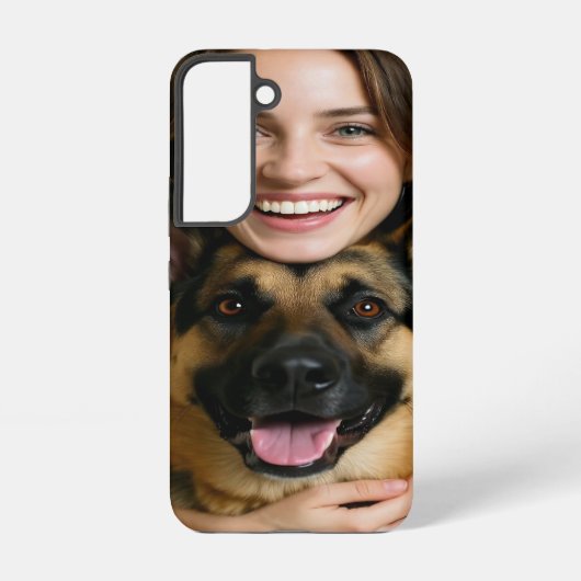 ジャーマンシェパードの写真をカスタマイズ SAMSUNG GALAXYケース (裏面)