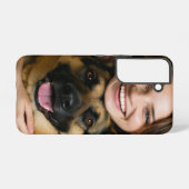 ジャーマンシェパードの写真をカスタマイズ SAMSUNG GALAXYケース (裏面横)