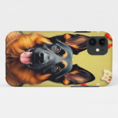 ジャーマンシェパードの壮麗な番犬のエレガンス Case-Mate iPhoneケース (裏面(横))