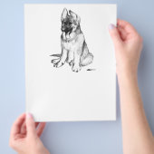 ジャーマンシェパードの子犬 チラシ (手)