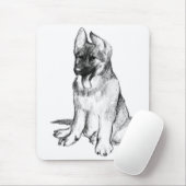 ジャーマンシェパードの子犬 マウスパッド (マウス)