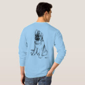 ジャーマンシェパードの子犬 Tシャツ (裏面フル)