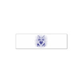 ジャーマンシェパードの水彩画肖像画 セルフインキングスタンプ (デザイン)