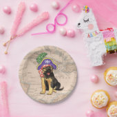 ジャーマンシェパードの海賊 ペーパープレート (パーティー)