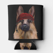 ジャーマンシェパードの海賊 缶クーラー (裏面)