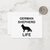 ジャーマンシェパードの生活 ノートカード (正面/裏面インサイチュ)