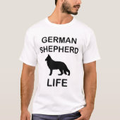 ジャーマンシェパードの生活 Tシャツ (正面)