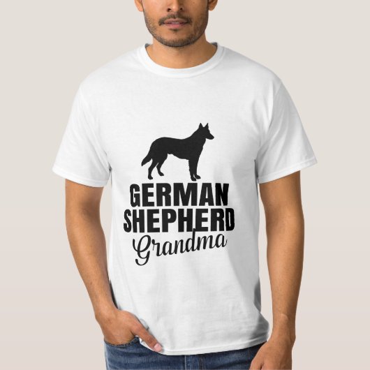 ジャーマンシェパードの祖母 Tシャツ (正面)