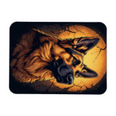 🐾 ジャーマンシェパードの肖像ギフト 🐾 マグネット (横)