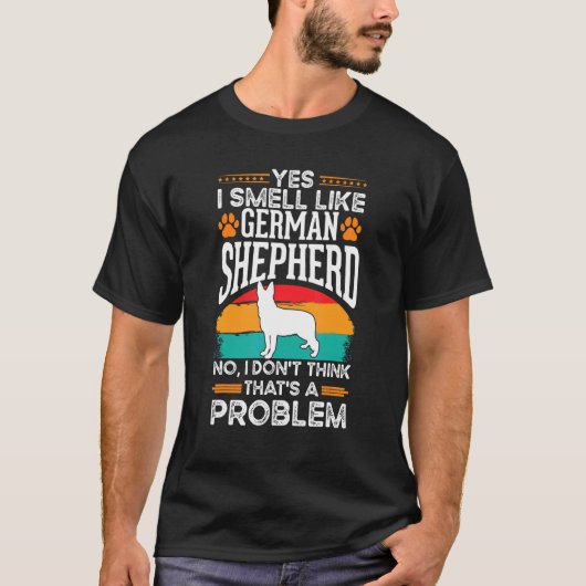 ジャーマンシェパードの臭い Tシャツ (正面)