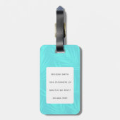 ジャーマンシェパードの荷物札 ラゲッジタグ (裏面縦)