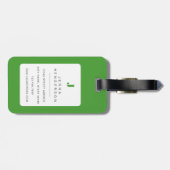 ジャーマンシェパードの荷物札 ラゲッジタグ (裏面横)