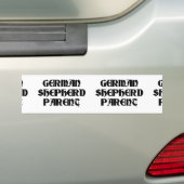 ジャーマンシェパードの親 バンパーステッカー (車上)
