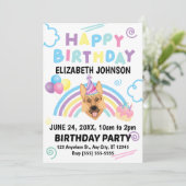 ジャーマンシェパードの誕生日招待状 招待状 (スタンド正面)