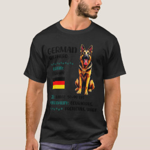 ジャーマンシェパードの起源 楽しいジャーマンシェパード愛好家 Tシャツ
