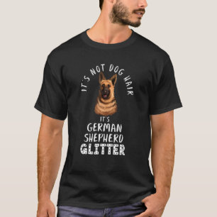 ジャーマンシェパードの輝き 抜け毛ではなくてスパンコールだよ Tシャツ