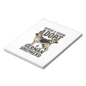 ジャーマンシェパードの里親 ヴィンテージ保護犬Tシャツ ノートパッド (回転)