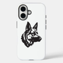 ジャーマンシェパードの顔 iPhone カー