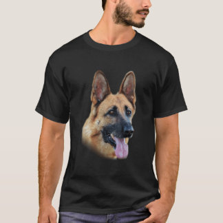 ジャーマンシェパードの顔 Tシャツ