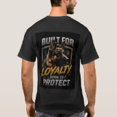 🐕 ジャーマンシェパードの飼い主 名言ギフト 🐕 Tシャツ (裏面)