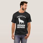 ジャーマンシェパードの飼い主 犬グッズ Tシャツ (正面フル)