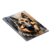ジャーマンシェパードインクポートレート ノートブック (右側)