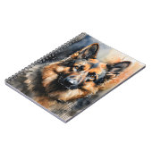 ジャーマンシェパードインクポートレート ノートブック (左側)