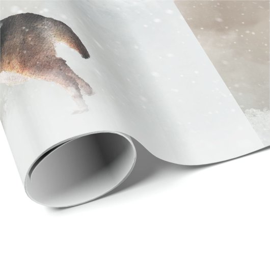 ジャーマンシェパードウォーターカラーハッピーホリデーシーン ラッピングペーパー (ロールコーナー)