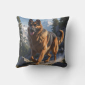 ジャーマンシェパードエレガント装飾用クッション クッション (裏面)