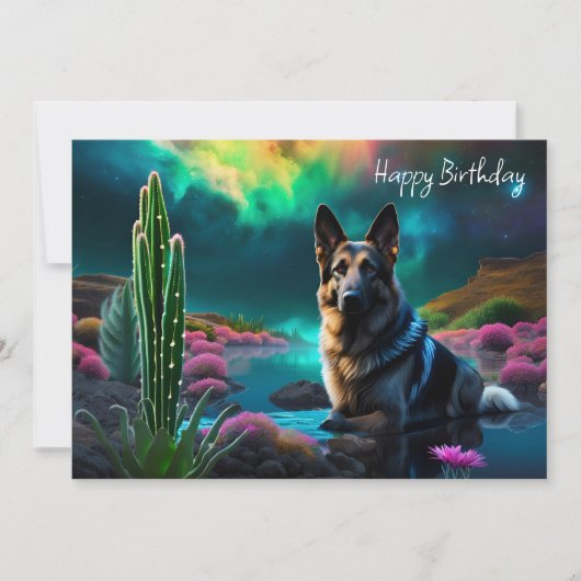 ジャーマンシェパードオンアンエイリアンワールド誕生日 (正面)