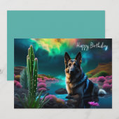 ジャーマンシェパードオンアンエイリアンワールド誕生日 (正面/裏面)