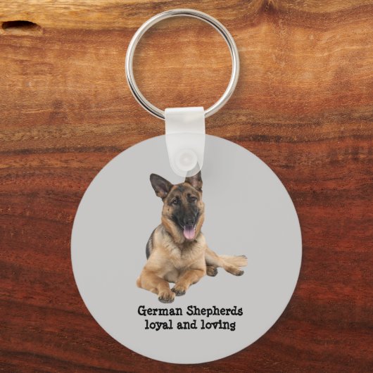 ジャーマンシェパードキーチェーン キーホルダー (正面)