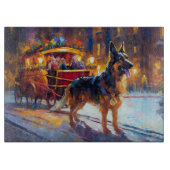 ジャーマンシェパードクリスマスフェスティバルシーズン カッティングボード (正面)