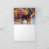 ジャーマンシェパードクリスマスフェスティバルシーズン カード (内部)