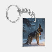 ジャーマンシェパードクリスマスフェスティバルシーズン キーホルダー (正面左)