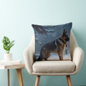 ジャーマンシェパードクリスマスフェスティバルシーズン クッション (椅子)