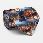 ジャーマンシェパードクリスマスフェスティバルシーズン ネクタイ (ロール)