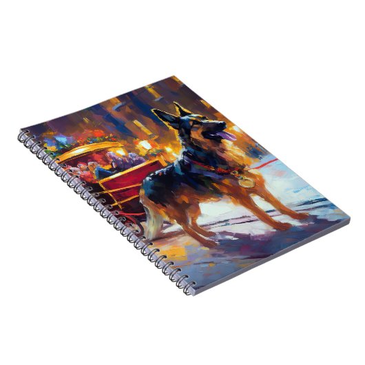 ジャーマンシェパードクリスマスフェスティバルシーズン ノートブック (右側)