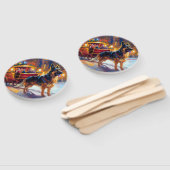 ジャーマンシェパードクリスマスフェスティバルシーズン ハンドファン (組立なし)