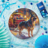 ジャーマンシェパードクリスマスフェスティバルシーズン ペーパープレート (パーティー)